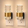 Luces nocturnas LED regulables de acrílico enchufable, sensor de