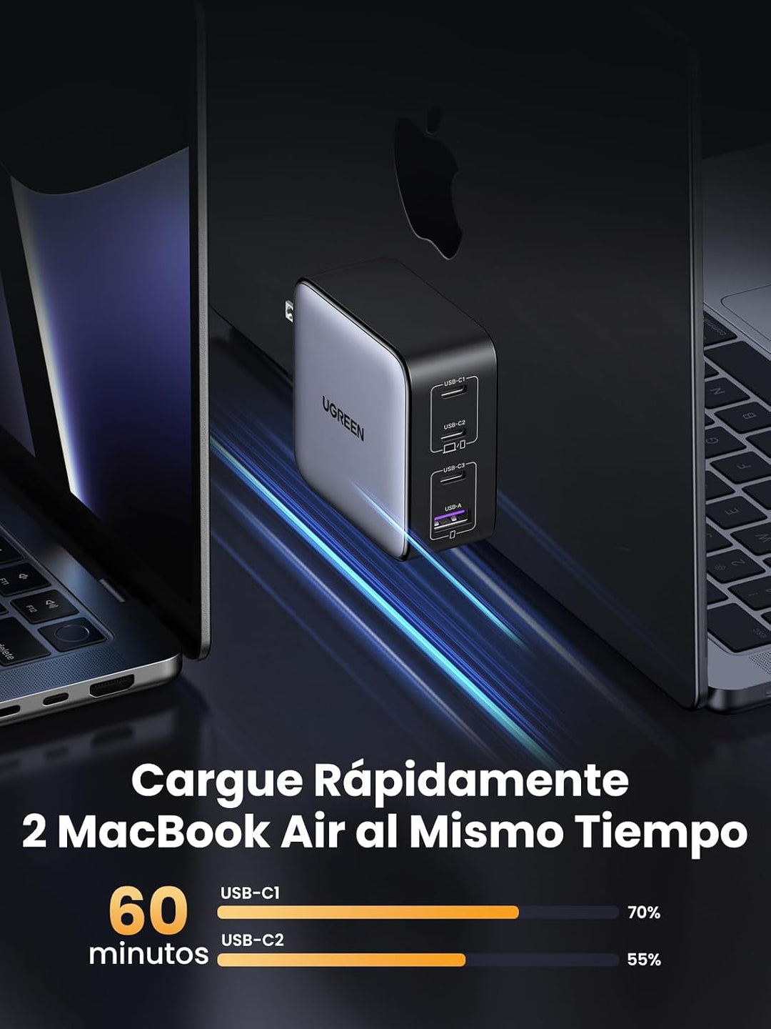 UGREEN Paquete de batería externa con cargador USB C de 100 W para...