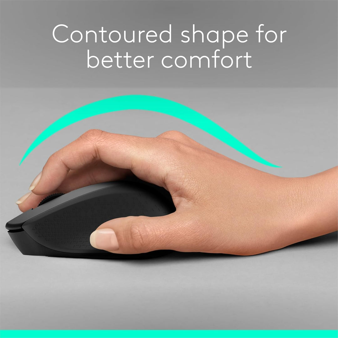 Logitech MK345 Combo de teclado y ratón inalámbrico | Reposamuñecas...