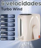 Ventilador de cintura portátil AI, 6 velocidades 16000RPM de flujo...