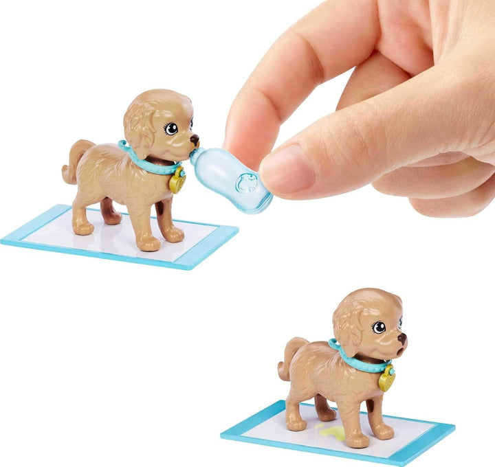 Barbie Pup Adoption Muñeca y accesorios accesorios con cambio de co...