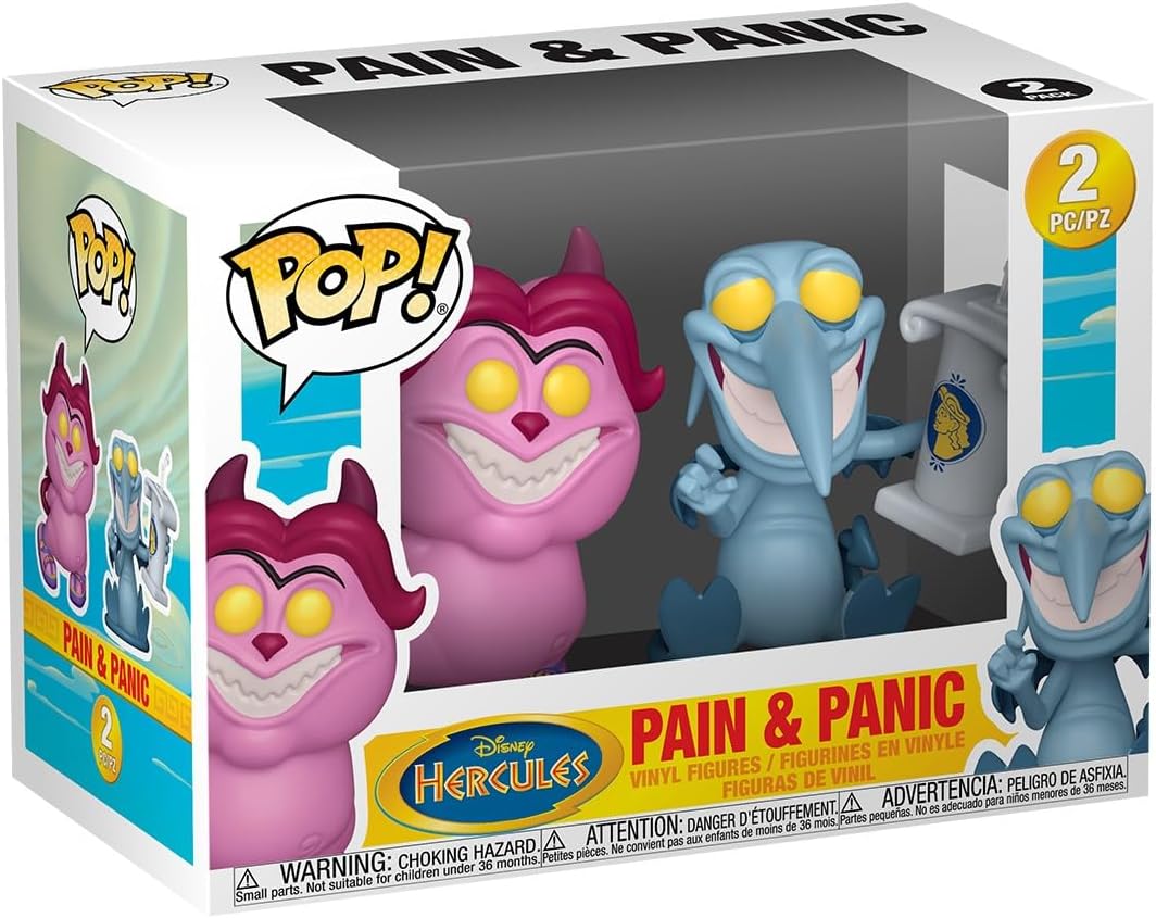 Funko Pop! Disney: Hércules - Pánico y Dolor, Pack de 2 - Figura de...