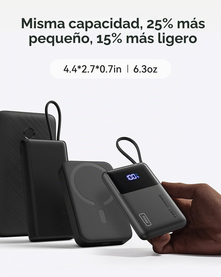 Cargador portátil INIU, banco de energía de 10000 mAh más delgado c...