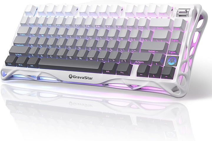 GravaStar Teclado mecánico inalámbrico Mercury K1 75% para juegos,...