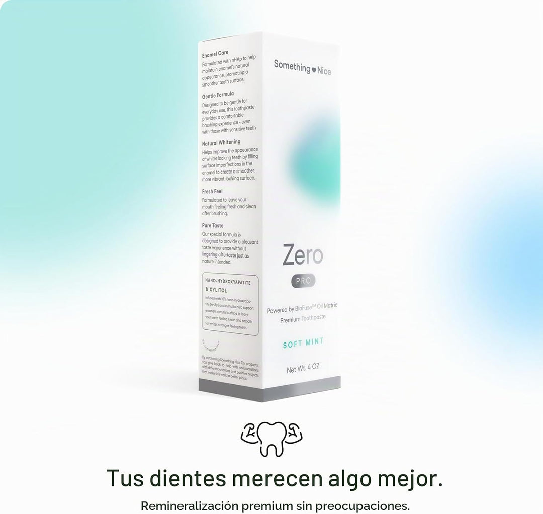 Something Nice Zero Pro Pasta de dientes 10% Nano Hidroxiapatita si...