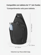ALPAKA Metro Bandolera para el Hombro Izquierdo 7.5L - Bolso Bandolera para Hombre, Mochila de Hombro - Caben Tablet de 11" - Bandolera de un Solo Hombro
