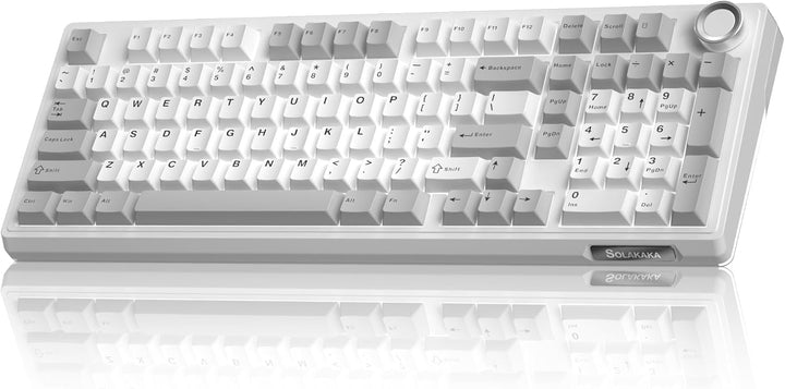 SOLAKAKA KI99 Pro - Teclado mecánico inalámbrico 96%, teclado RGB p...
