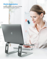 Nulaxy Soporte completo de aluminio para laptop, soporte estable de...