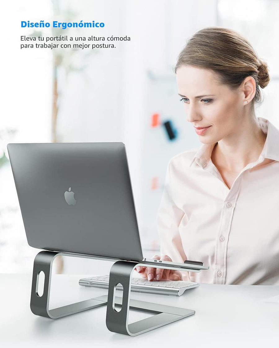 Nulaxy Soporte completo de aluminio para laptop, soporte estable de...