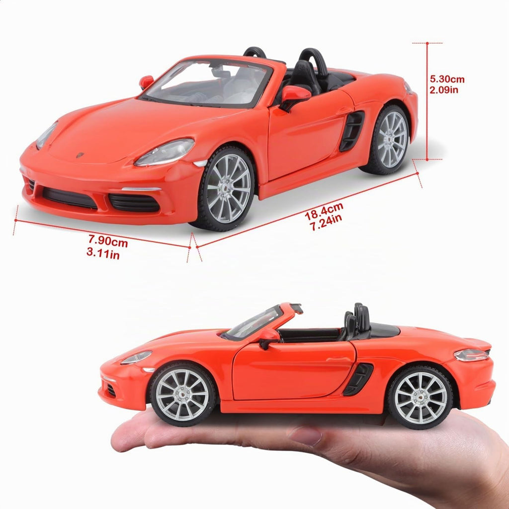 Tobar B18-21087 Porsche 1:24 718 Boxster, naranja lava