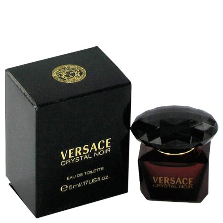 Versace Crystal Noir Eau de Toilette Mini para mujer, 0.17 onzas