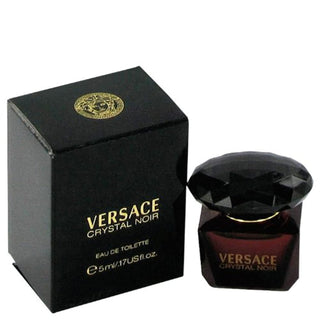 Versace Crystal Noir Eau de Toilette Mini para mujer, 0.17 onzas