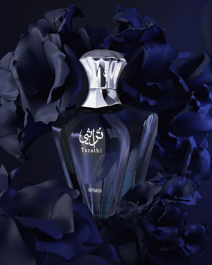 Afnan Turathi Blue Eau de Parfum Spray para hombre, 3.0 onzas líquidas