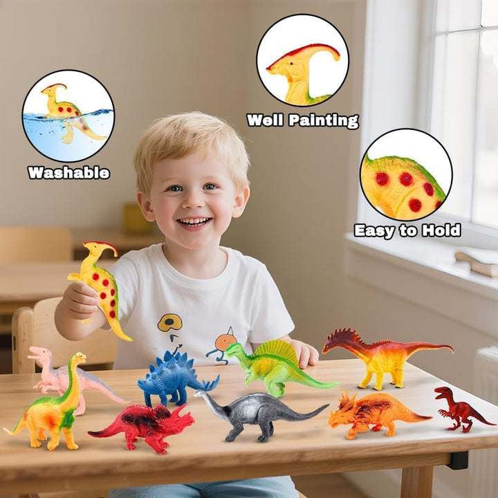 Kimicare Figuras de dinosaurio para niños 18 piezas de