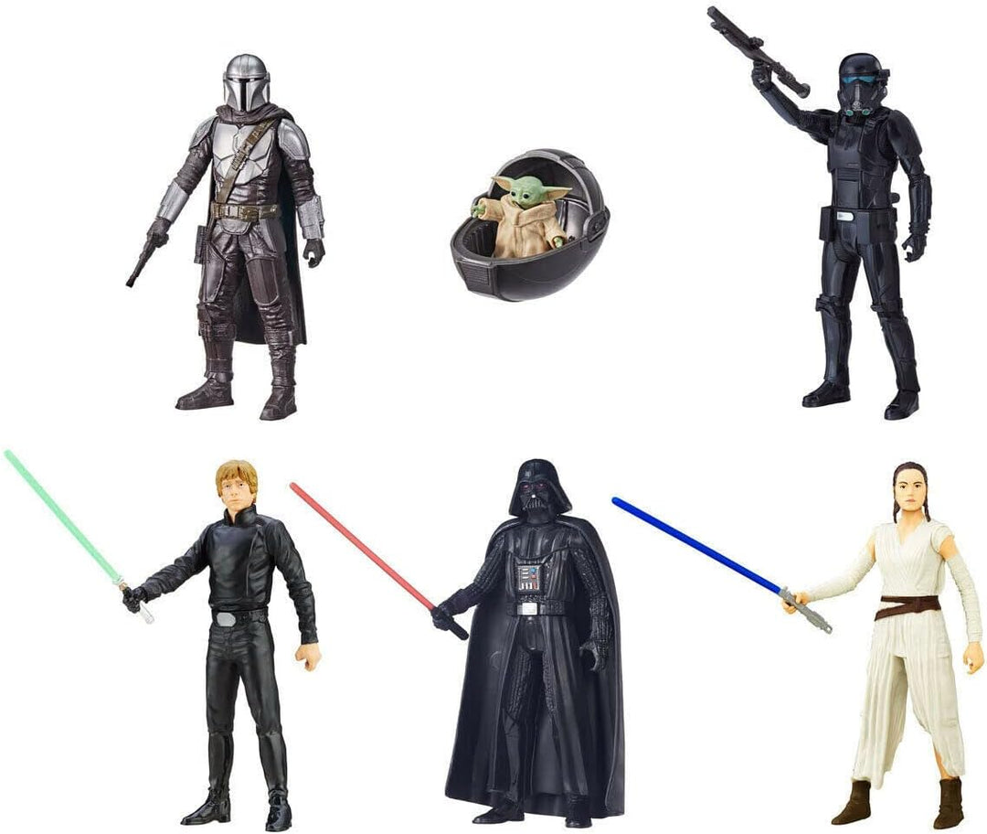 Star Wars Darth - Juego de 6 figuras de acción para niños de más de...