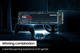 Samsung 990 PRO SSD 4TB PCIe 4.0 M.2 2280 - Unidad de estado sólido...
