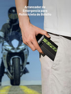 YESPER Arrancador portátil, Arrancador de motocicleta de pico de 1500A, Caja de arranque para arrancador portátil de auto, Paquete de refuerzo automático de 12V (hasta 7L de gas y motor diésel de 5.5L