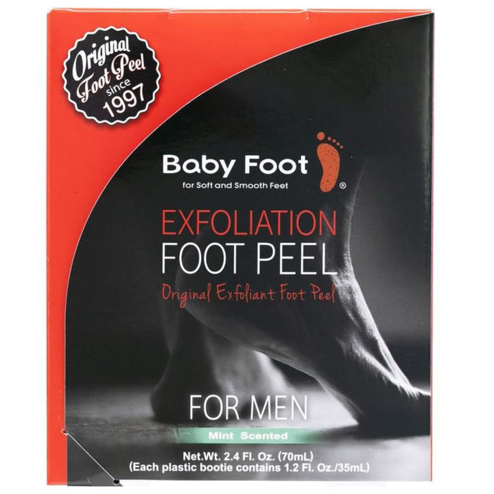 Baby Foot - Exfoliante original para peeling de pies para hombres -...