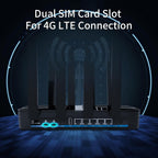 Wiflyer Enrutador 4G LTE, módulo CAT 4 EC25 300Mbps con ranura