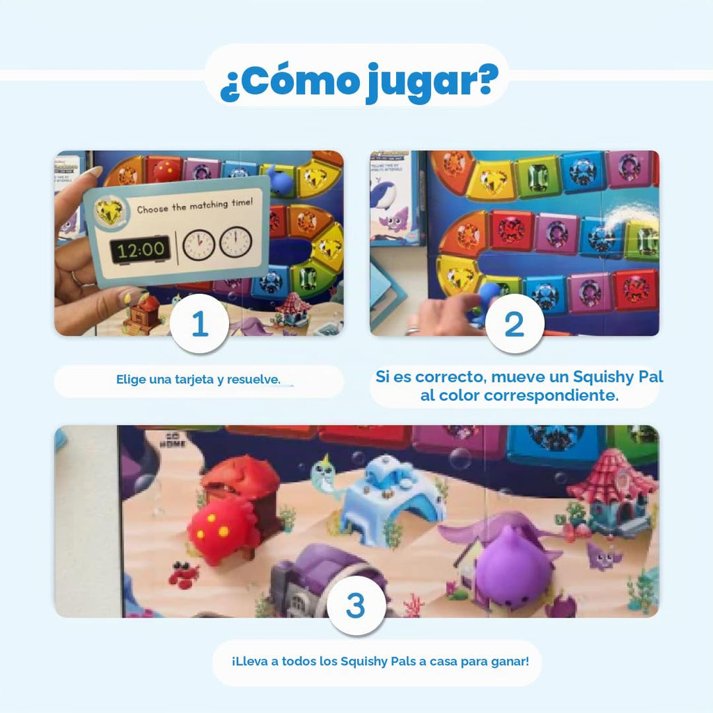 Fidget Game Squishy Time Rescue - Telling Time Game para Kids Ages 6-11