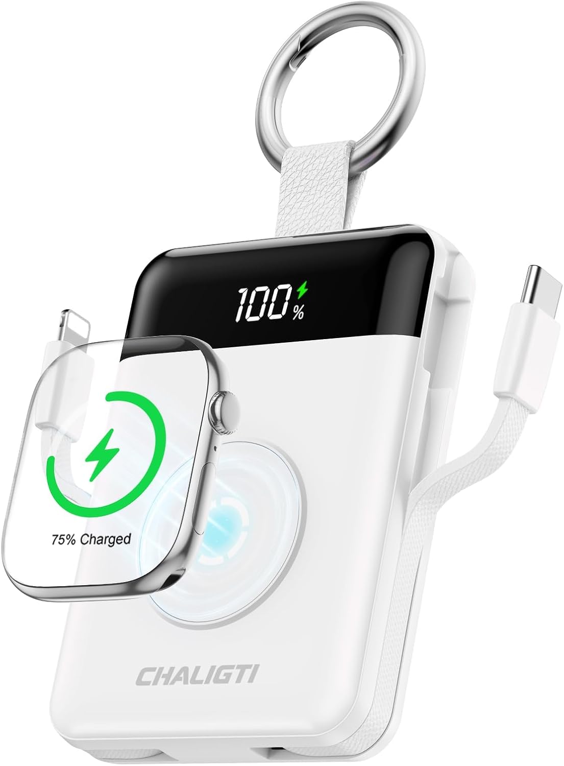 CHALIGTI Cargador portátil de 10000 mAh, PD de 22.5 W, batería de c...