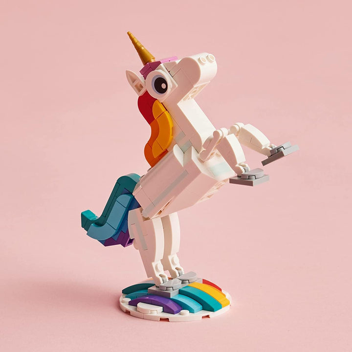 Lego Creator 31140 - Juguete mágico de unicornio 3 en 1 se