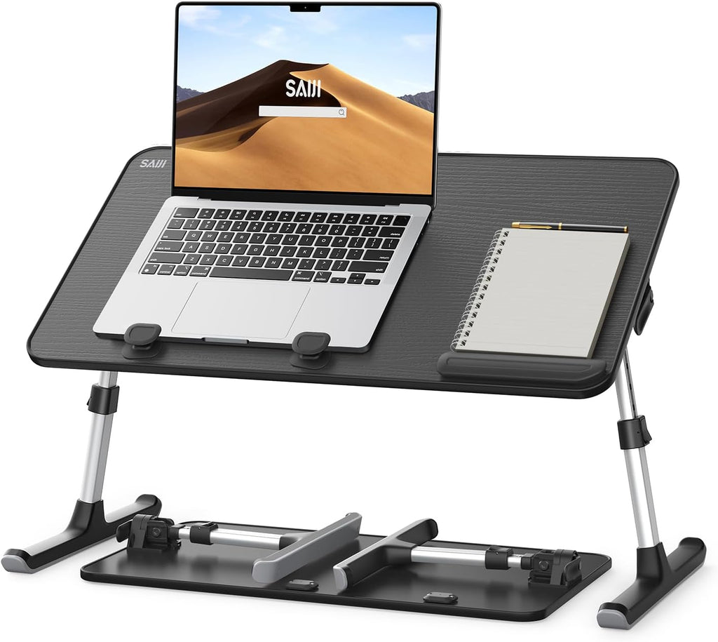 Escritorio para Laptop para Cama, SAIJI Mesas de Regazo para Comer y Escribir