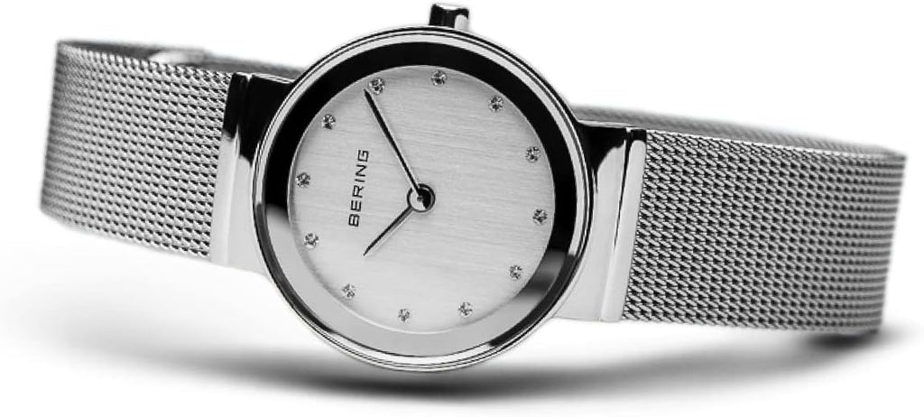 Bering Reloj Movimiento Cuarzo Mujer - Colección Clásica con Acero Inoxidable y Cristal de Zafiro 10126-XXX
