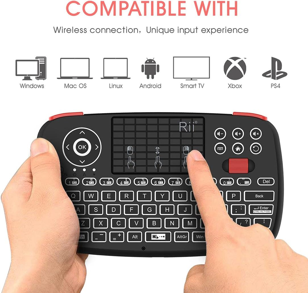 Rii i4 Mini Teclado Bluetooth con Touchpad Teclado