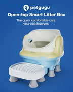 PETGUGU Caja de arena automática para gatos 105L Caja de arena de