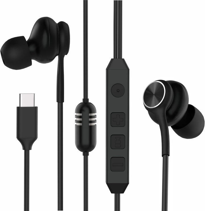 GWVTJQ Auriculares con cable USB-C intrauriculares, con 3 años de g...