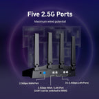 GLiNet GL-BE9300 Router WiFi 7 de tres bandas enrutador