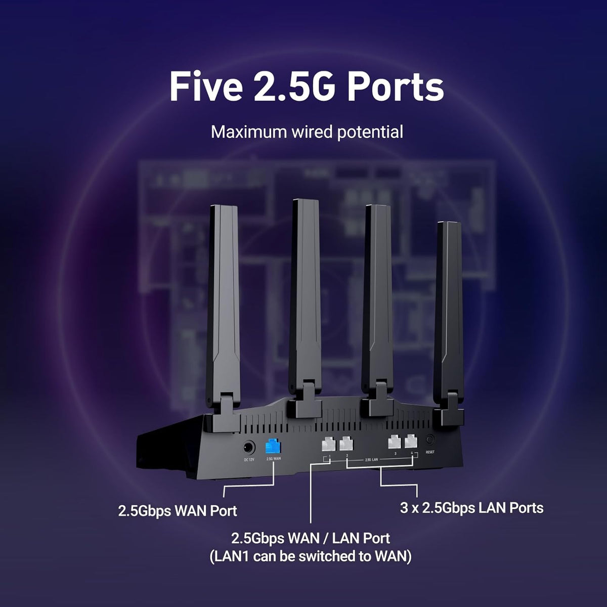 GLiNet GL-BE9300 Router WiFi 7 de tres bandas enrutador
