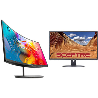 Sceptre - Monitor LED curvo FHD de 27 pulgadas, 75 Hz (C275W-1920RN...