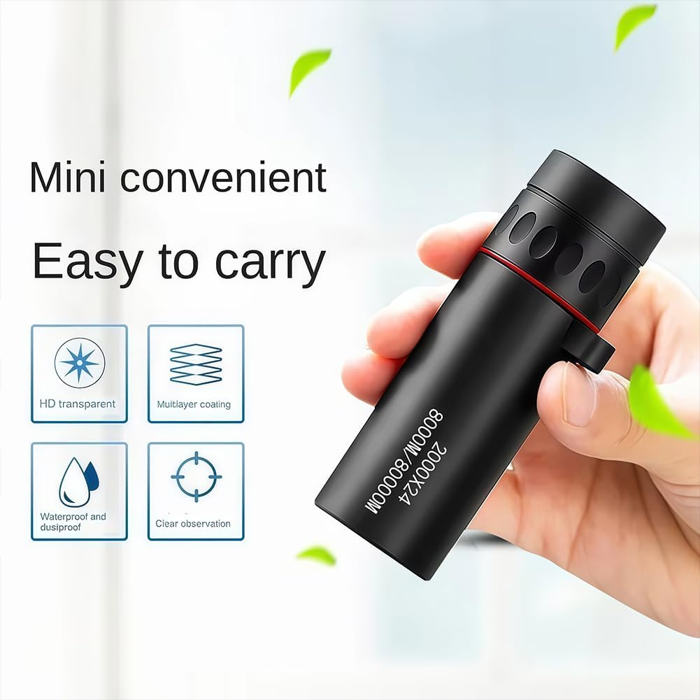 Telescopio monocular 24X monoculares compactos de prisma