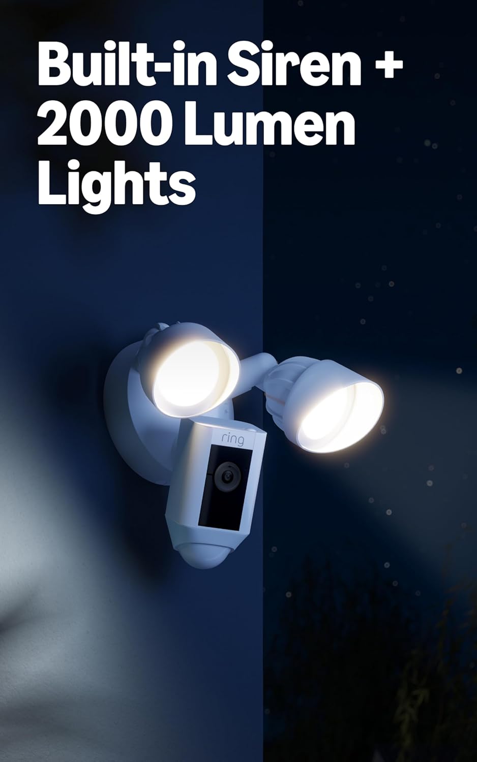 Ring Floodlight Cam Plus - Cámara con reflectores, alimentada por c...