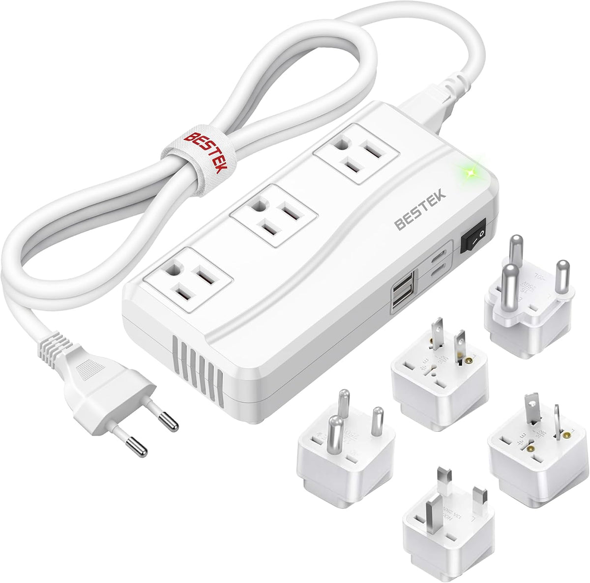 BESTEK Convertidor de 220V a 110V, convertidor de voltaje de 300W de EE. UU