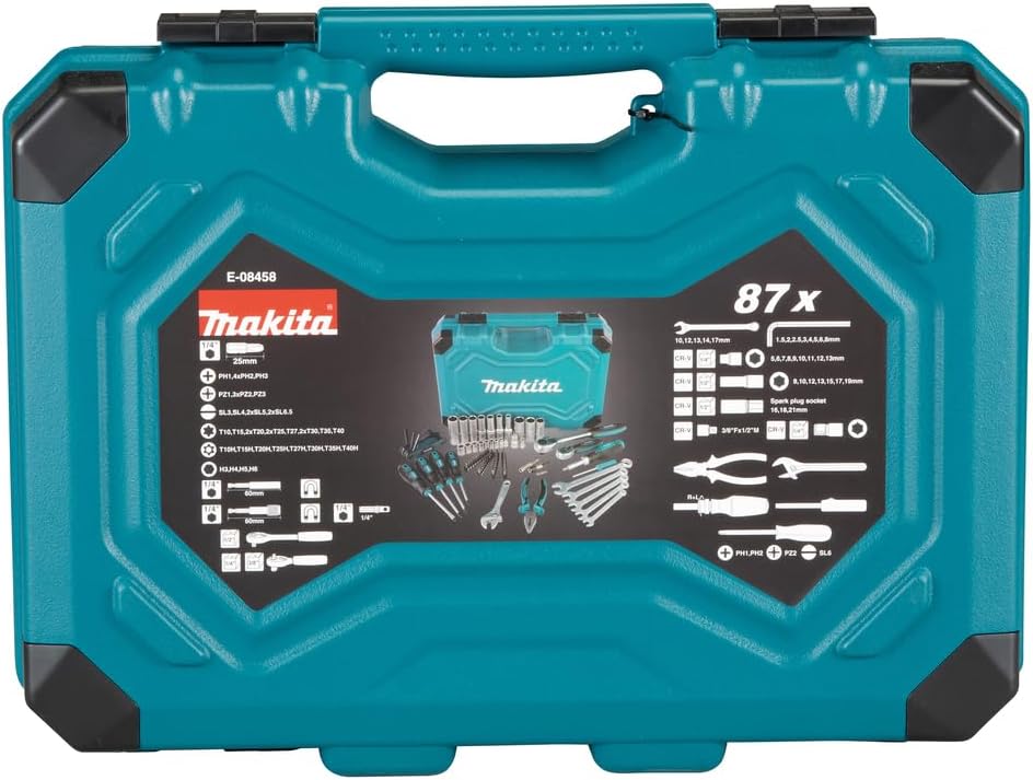 Makita E-08458 Juego de 87 Piezas Mecánica