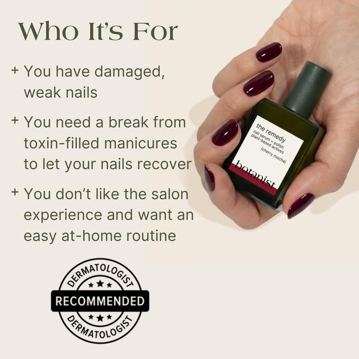 Botanist The Remedy - Esmalte fortalecedor de uñas, repara y endure...