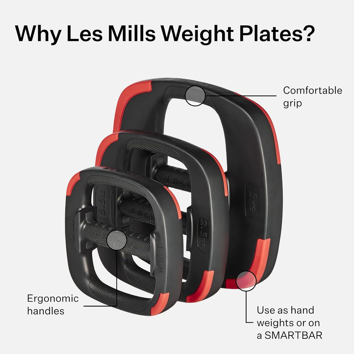 Les Mills™ SMARTBAR™ Y Set de Pesas y Placas de Ejercicio para Entrenamientos de Cuerpo Completo