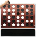 Swooc Games® - Juego de pared gigante 4 en una fila - 60% más silencioso - Juegos de pared de tamaño jumbo - Juego de sala de juegos, accesorios y decoración - Decoración de garaje y sótano - Conexión