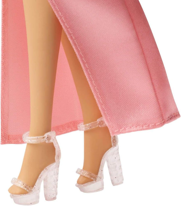 Barbie Muñeca de moda de noche encantada en vestido rosa, Mattel Re...