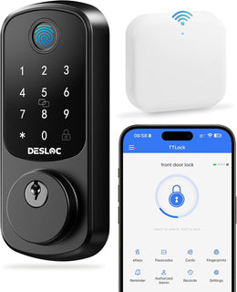 DESLOC Smart Lock B200 versión WiFi, cerradura de puerta de entrada...
