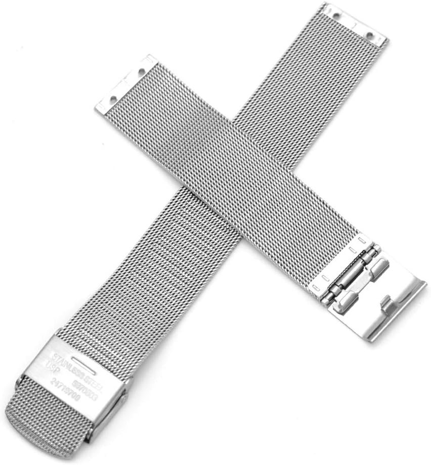 Reemplazo de correa de reloj de acero inoxidable de atornillado de 0.709 in para Skagen