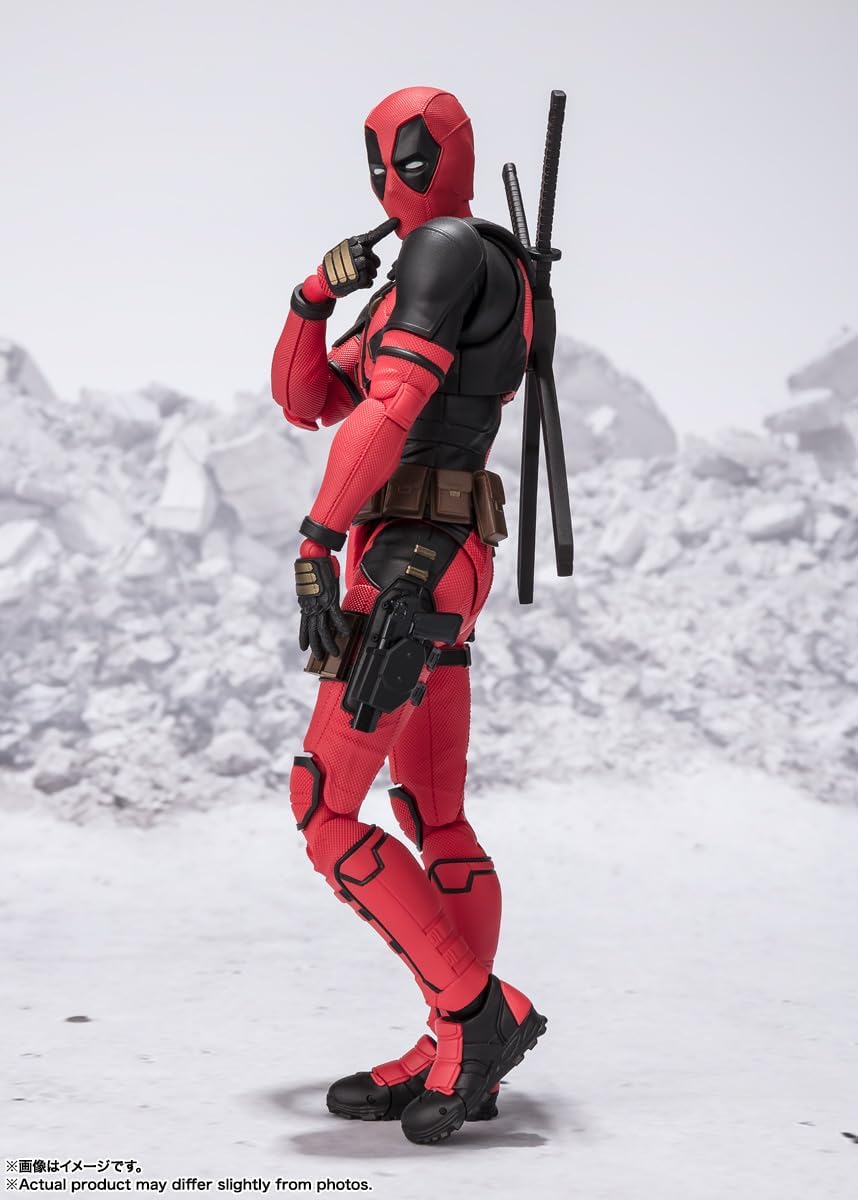 TAMASHII NATIONS - Deadpool &amp; Wolverine - Deadpool, Figura de a...