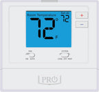 PRO1 T701 - Termostato de pared no programable de una sola etapa para sistemas convencionales de 1 calor/1 frío, termostato digital convencional para el hogar