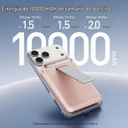 iWALK Qi2 - Banco de energía inalámbrico magnético de 15 W, Rosa
