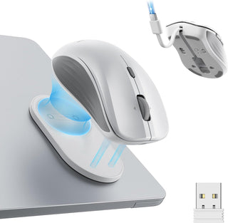 ESR MagMouse - Mouse Bluetooth a presión, mouse inalámbrico recarga...