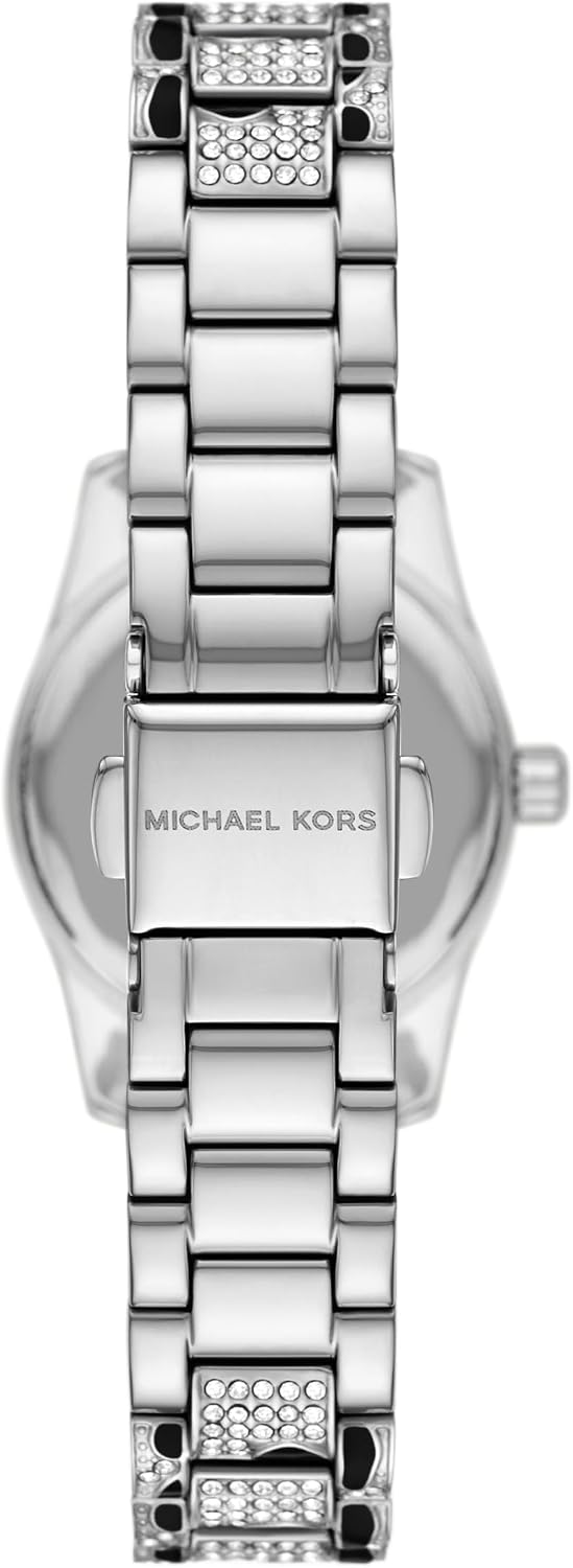 Reloj para mujer Michael Kors Lexington de tres manecillas con estampado animal en acero inoxidable (Modelo: MK7640)
