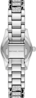 Reloj para mujer Michael Kors Lexington de tres manecillas con estampado animal en acero inoxidable (Modelo: MK7640)